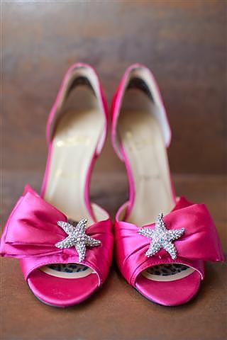 Fuschia shoes Oh how I loved my wedding shoesI still like to slip them 