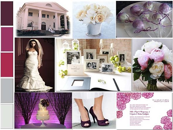 Plum and Silver Inspiration Board My inspiration for an August 2011 wedding