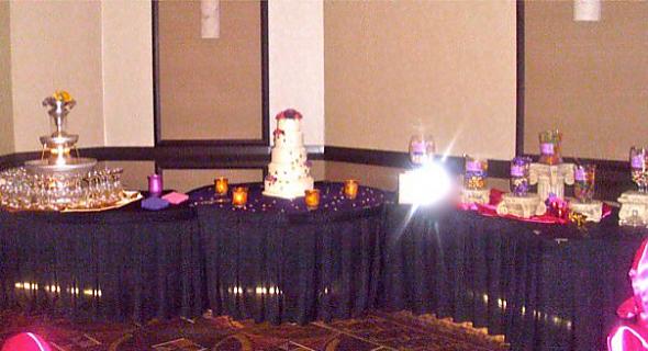 My Big Fat Arab American Wedding Cake table candy bar decor