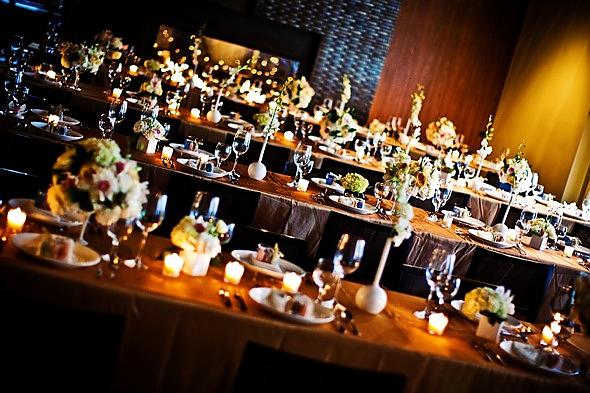  Table wedding chicago decor 11249black Gold White Flowers Reception