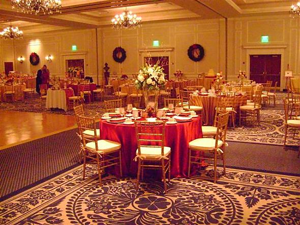 disney red and gold weddings