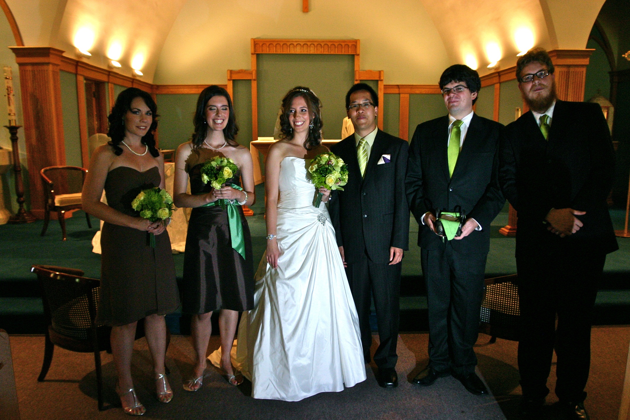 Green Wedding Party