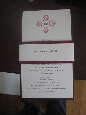 A Menu & Placecard Combined Int