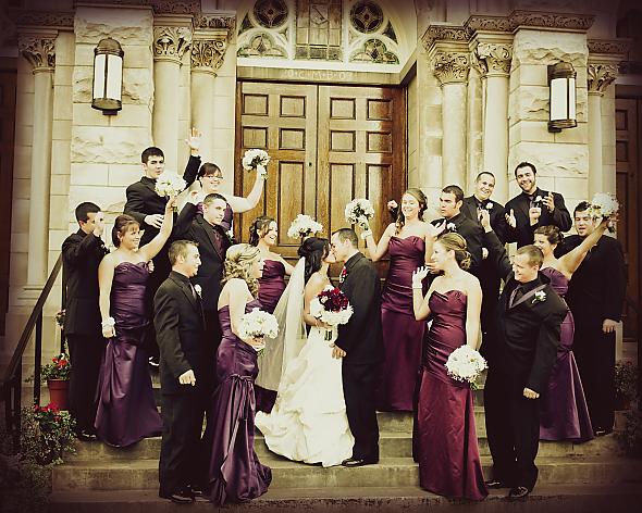 Our wedding party Right after the ceremony posted by lshock 1 year ago