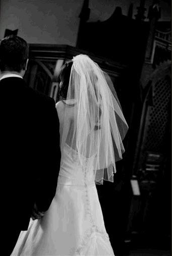Symphony Bridal Veil with Beading on
