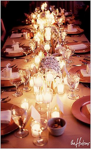 Our intimate reception tables