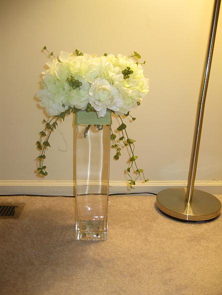 Tall Hydrangea Centerpieces I wanted tall centerpieces without the big cost