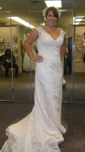 The front of Miss d'Orsay's dress