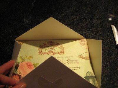 Miss Perfume's Invitation Envelope