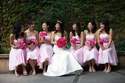 Mrs. Eggplant's bridesmaid dresses