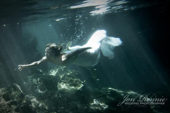 Mrs. E's Trash The Dress Shots - Cenote 2