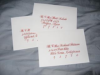 Red Calligraphy