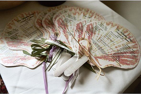 DIY ceremony fan programs