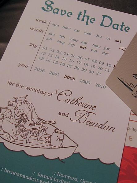 Bridecat's Owl & Pussycat Save the Dates