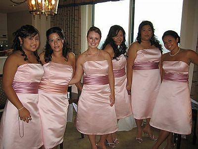 Mrs. Jelly Beans' bridesmaid dresses