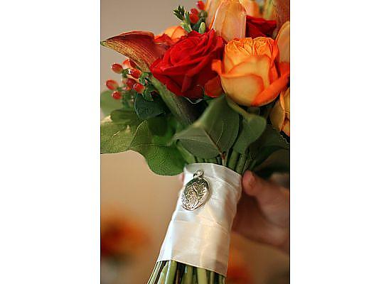 Boquet with Locket Detail