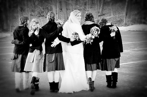 Winter weddings give way to fun acce