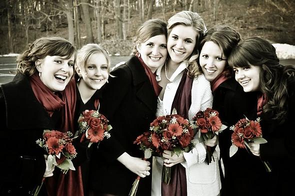 Winter weddings give way to fun acce