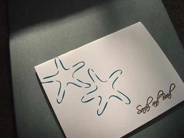 my letterpress thank you cards