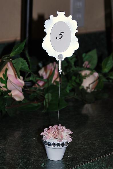 My table number holders DIY I wanted something different and nothing that 