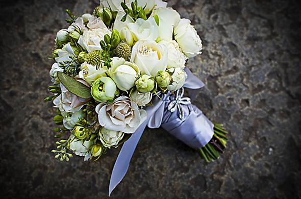 white rose bouquet bridesmaid. White roses, orchids