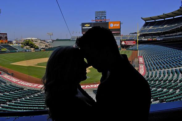 Silhouette in Press Box