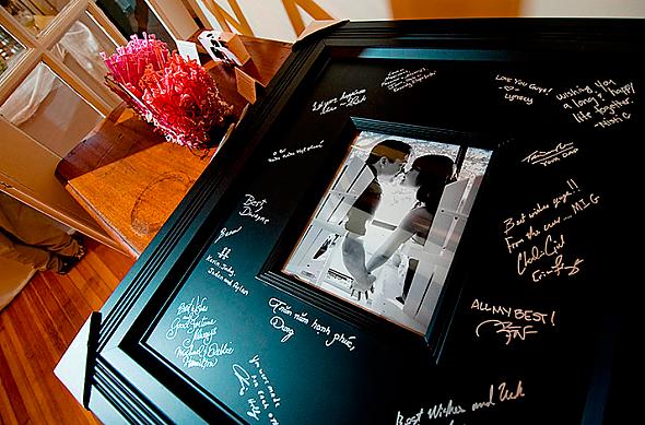 Guest book.