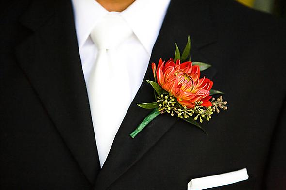Mrs. Lime's Groom Boutonniere