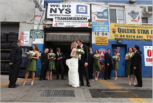 Green bridesmaid dresses