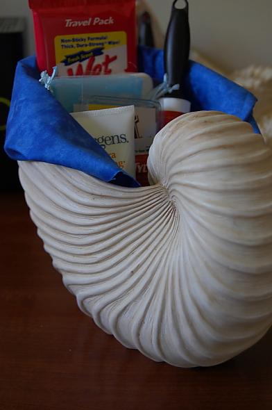 Beach Theme Restroom Items for Guest