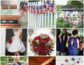 Fourth of July wedding inspiration board