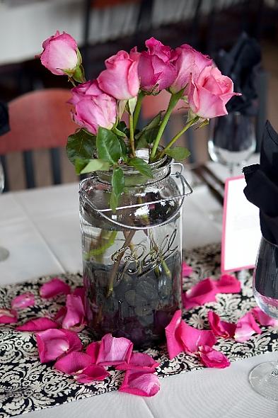 River+rock+wedding+centerpieces