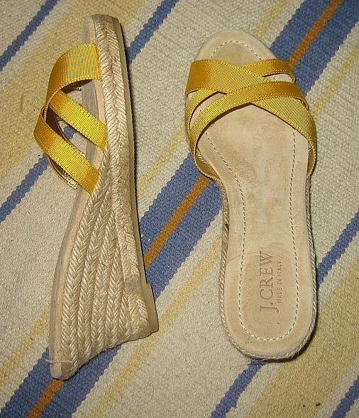 Jcrew Yellow Ribbon Espadrilles