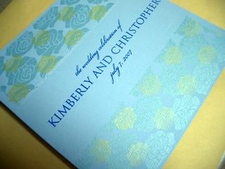 Mrs. Lemon's programs - gocco, blue and gold