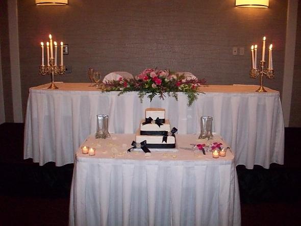 How did you decorate your cake table wedding cake table 4204sweetheart 