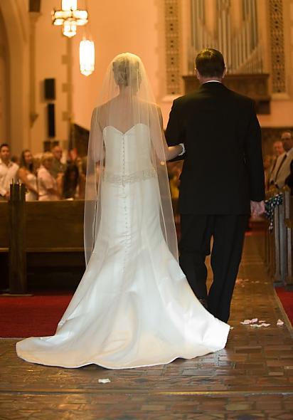 Veil - walking down the aisle