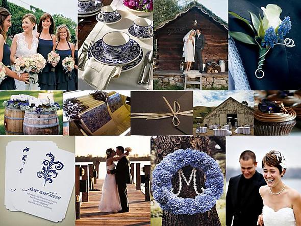 A Rustic Dockside Ceremony: Navy Blue & Chocolate Brown