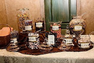 Candy Buffet in Pink & Brown