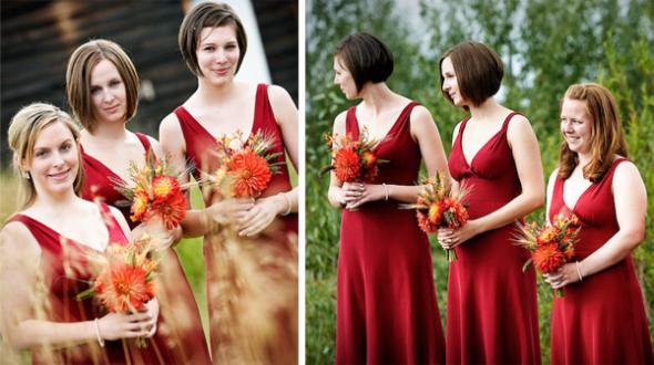 Mrs. Cherry Pie's Sophia short silk dresses from J.Crew in vintage burgundy