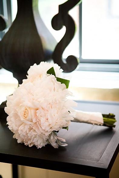 Peonies and Roses in White