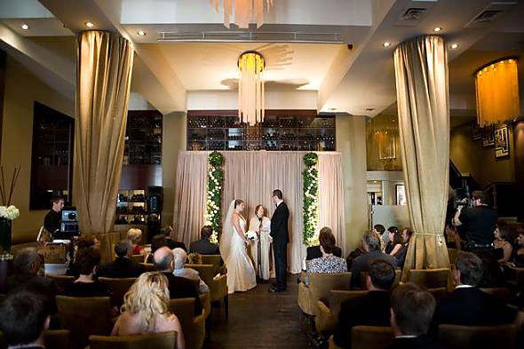 Ceremony in a restaurant