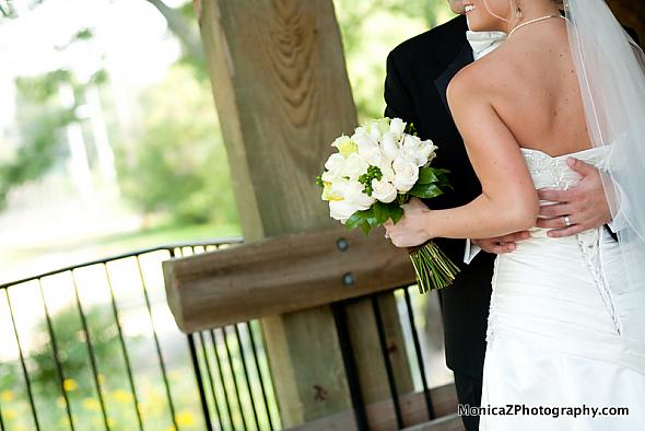 ivory and Green Flowers, hypericum berries, with chocolate brown wrap