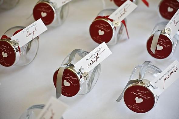 candy jar place cards (served triple duty!)