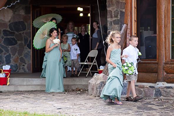 Bridal Party walking out