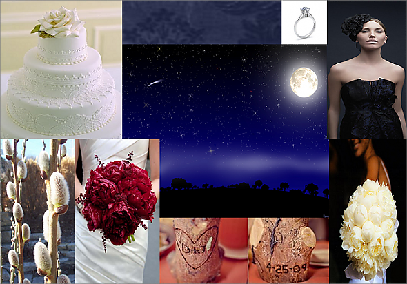 midnight blue:  a winter wedding