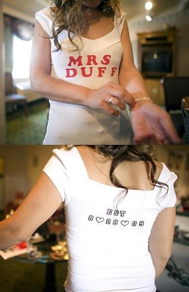 Mrs. Duff shirt for getting ready
