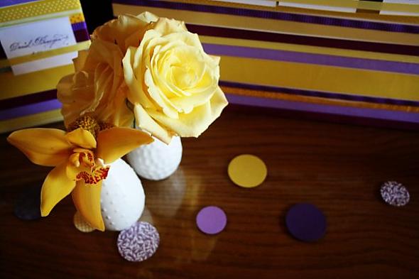 Flowers by our placecards