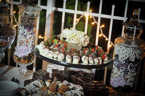 dessert and candy bouquet