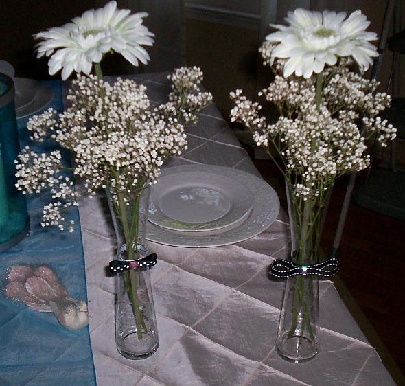 $2. centerpieces for shower