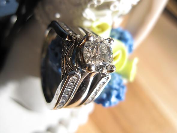 Ring and cake topper